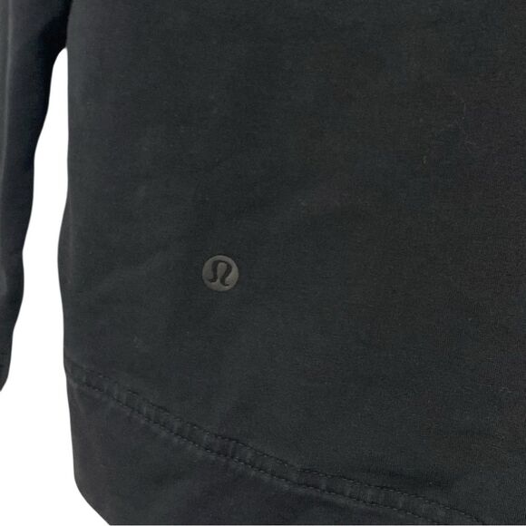 Lululemon Belle Black Wrap Sweatshirt Cardigan Sz 4 - Picture 13 of 16